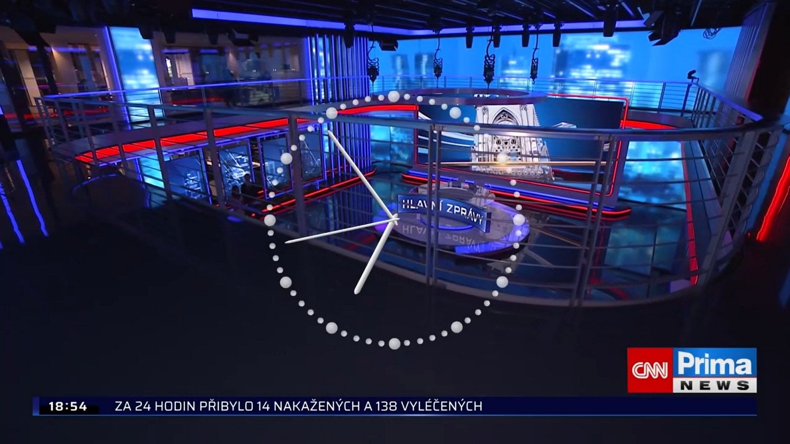 První den vysílání CNN Prima News