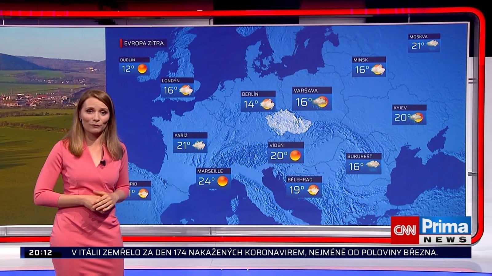 První den vysílání CNN Prima News