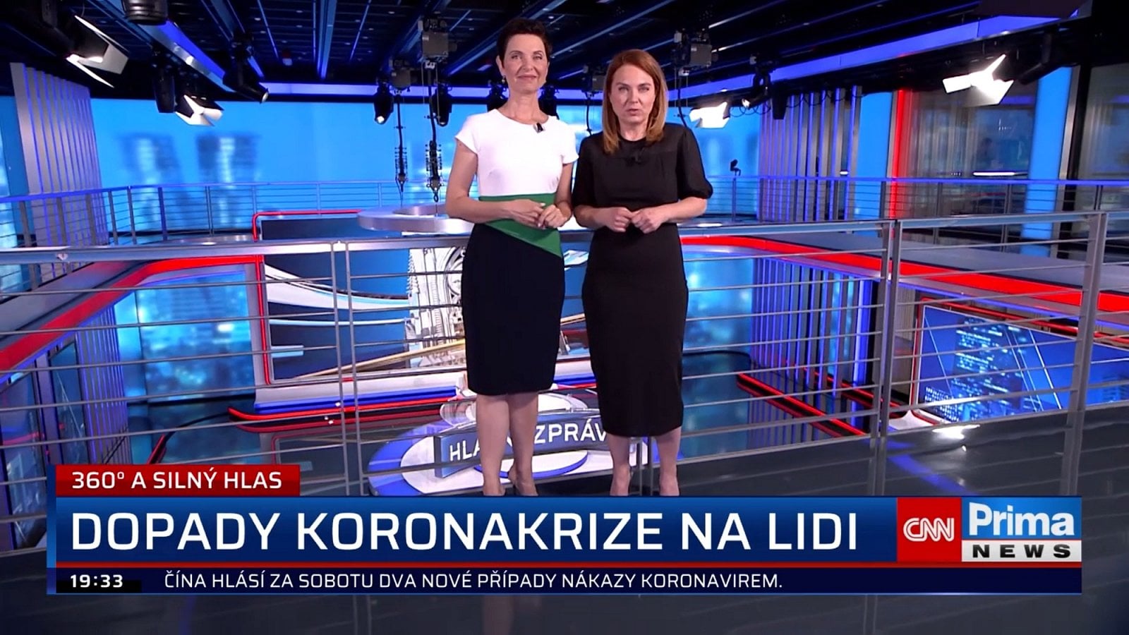 První den vysílání CNN Prima News