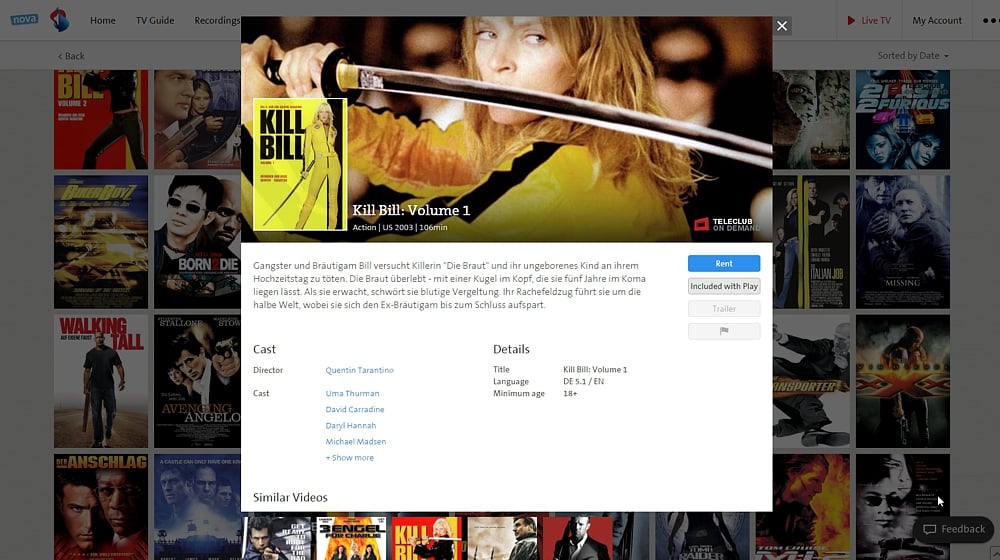 Swisscom TV Air - smart vyhledávání
