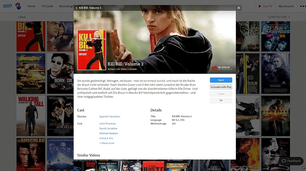 Swisscom TV Air - smart vyhledávání