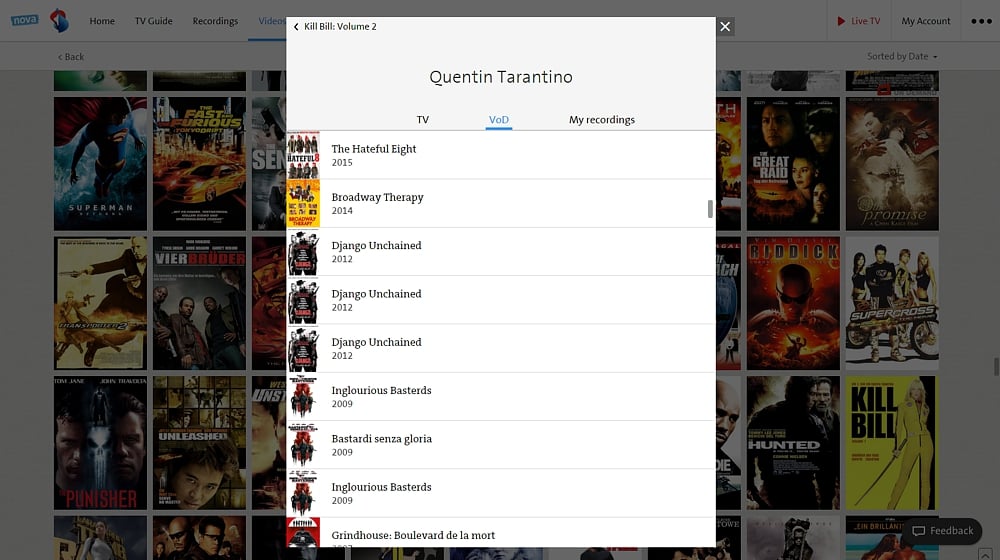 Swisscom TV Air - smart vyhledávání