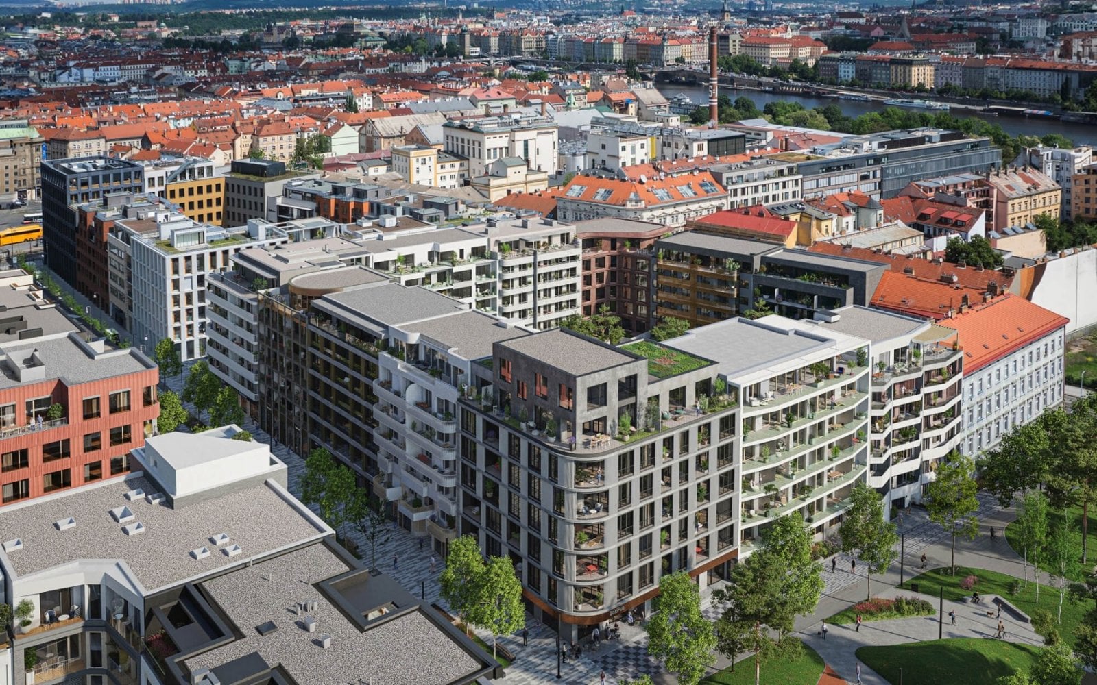 Budoucí podoba čtvrti Smíchov City Jih