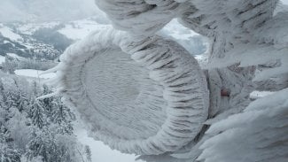 Námraza na vysílači O2 a CETIN