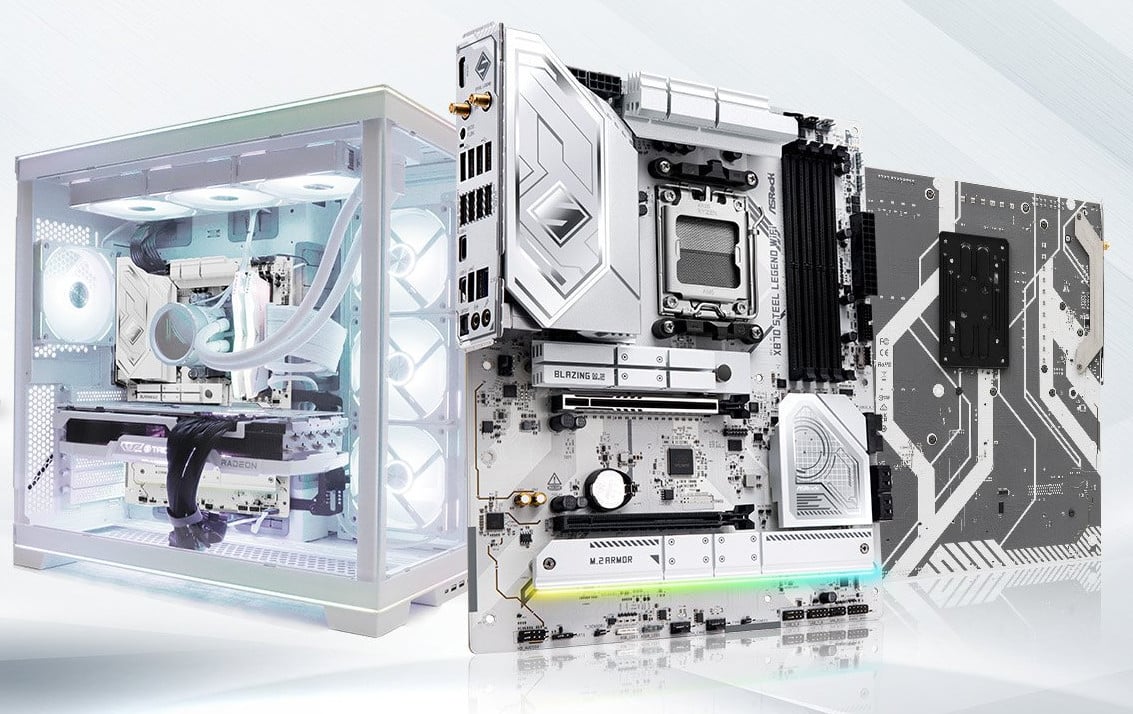 ASRock X870 Steel Legend Wifi - deska, s kterou pozoroval poškození CPU youtuber Tech Yes City