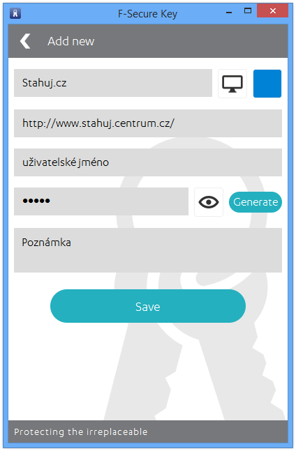 Ukázka vložení nového záznamu