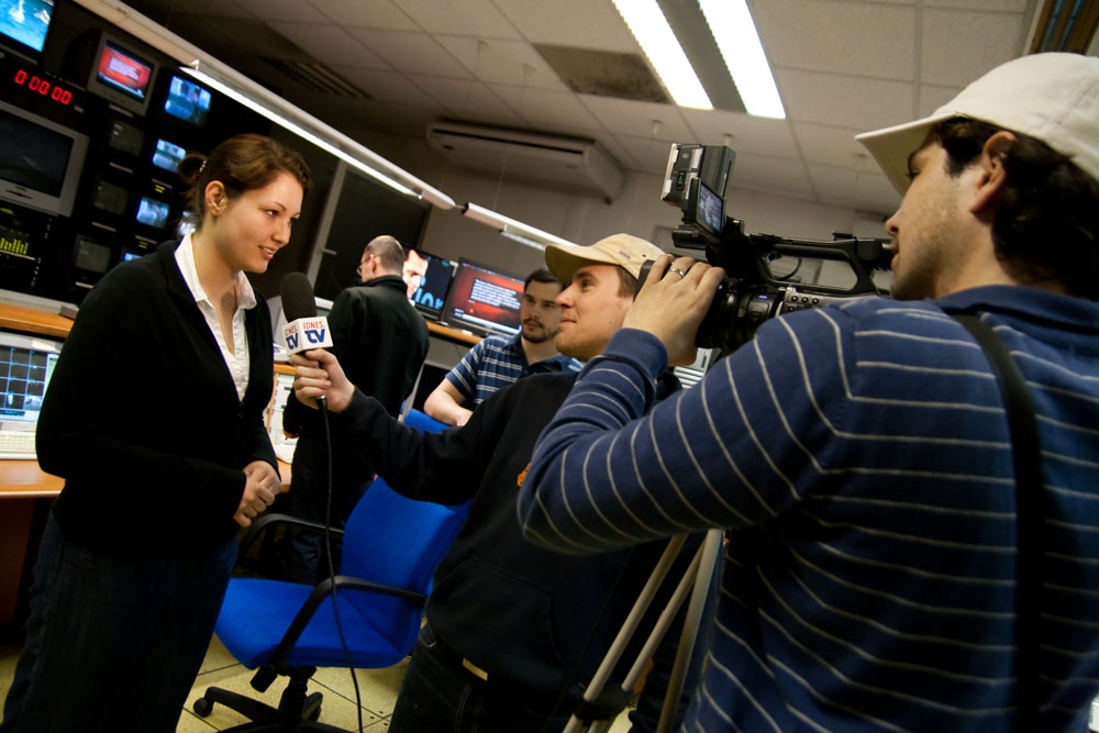 Marie Janíková-Fianová ještě v době, kdy byla mluvčí Českých Radiokomunikací