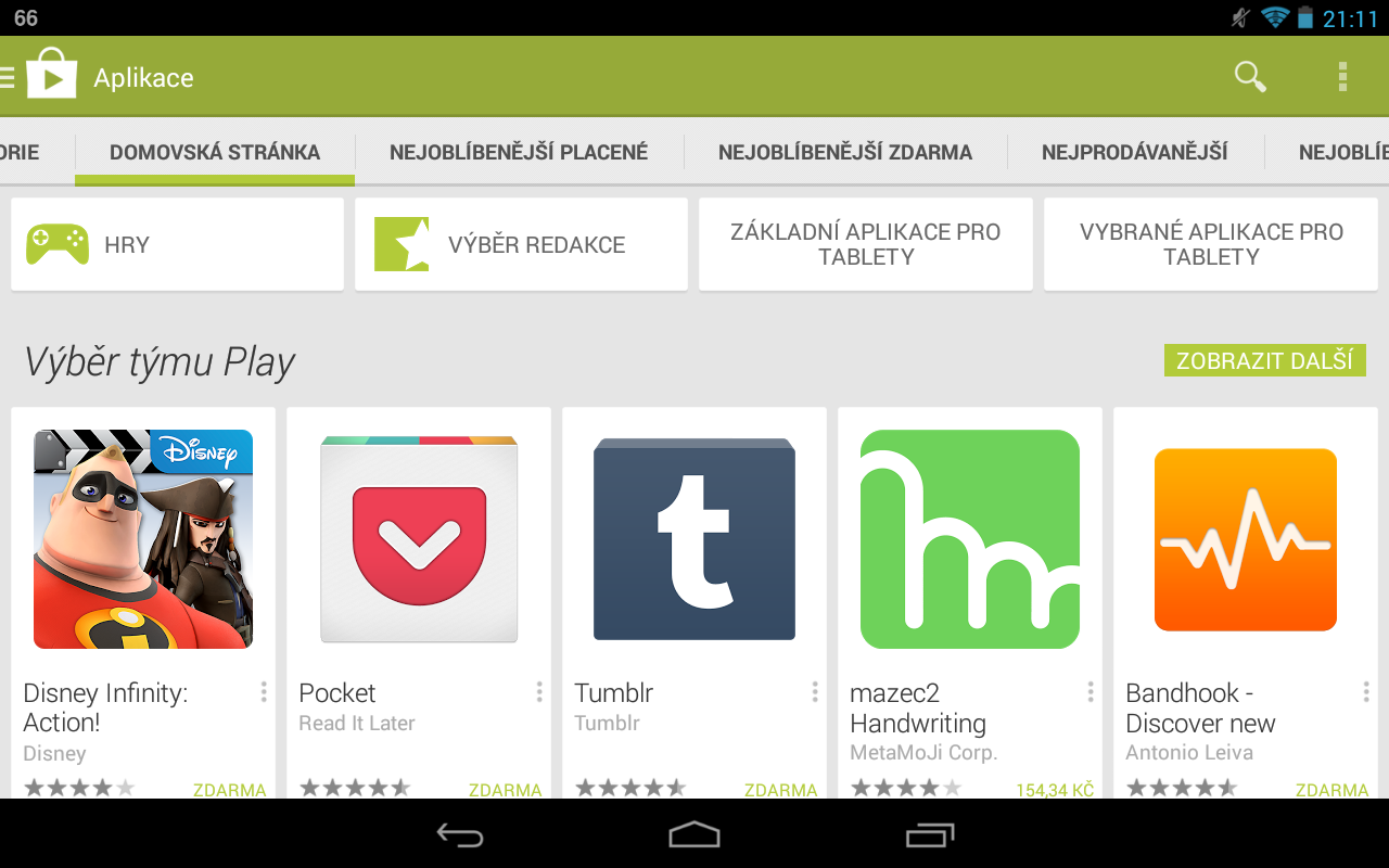 Novinka v Google Play