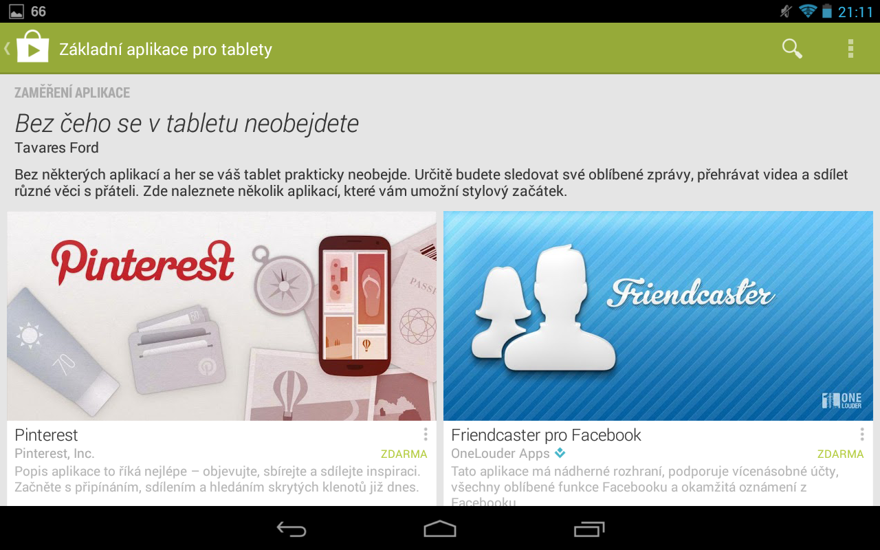 Novinka v Google Play