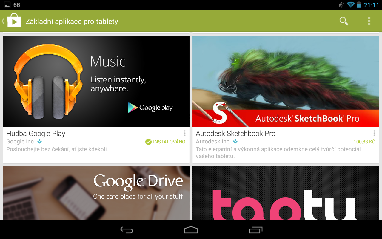 Novinka v Google Play