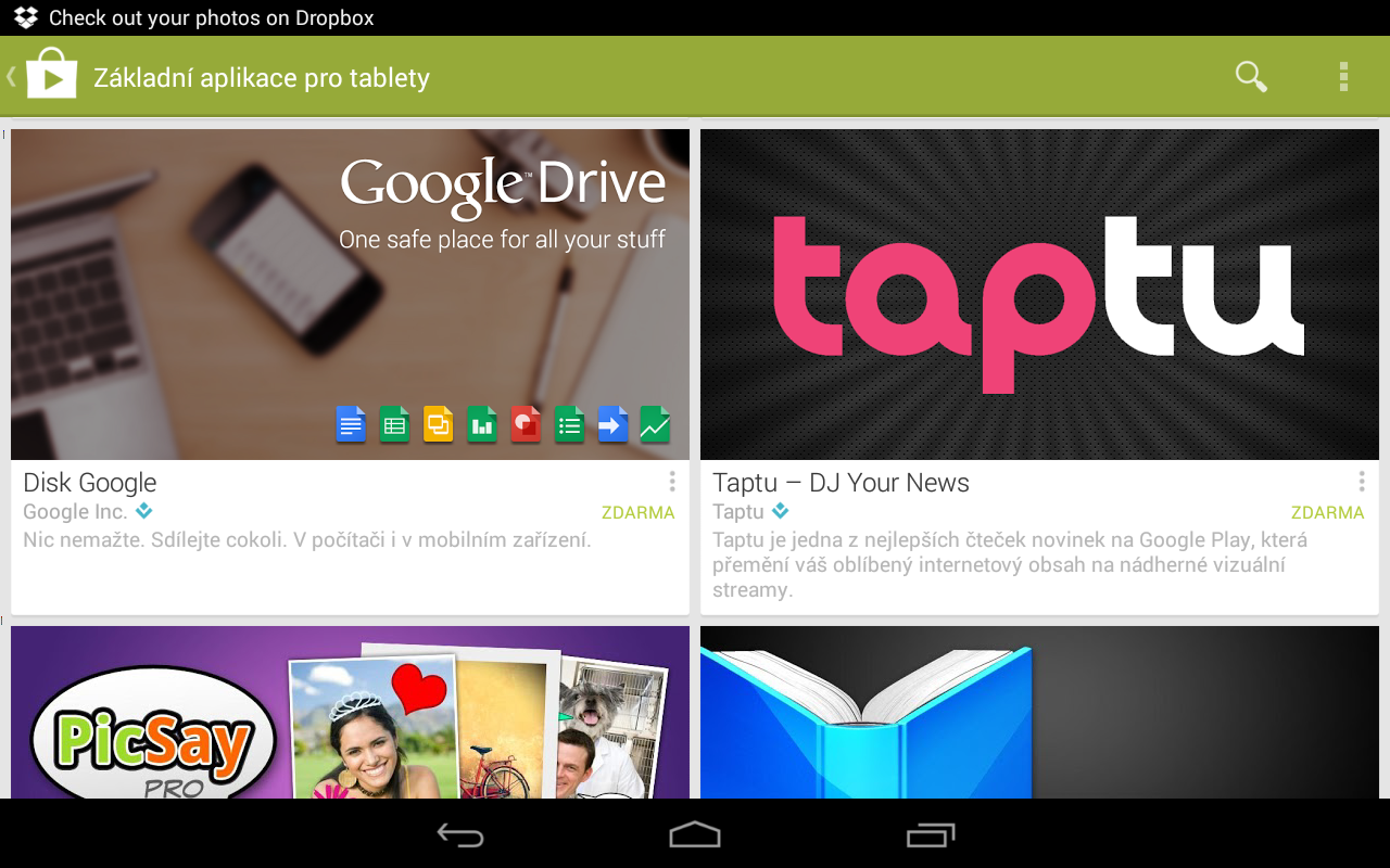 Novinka v Google Play