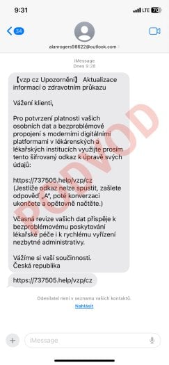 podvod vzp