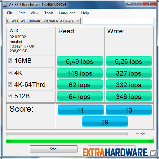 AS SSD Benchmark - Kingston SSDNow! V100