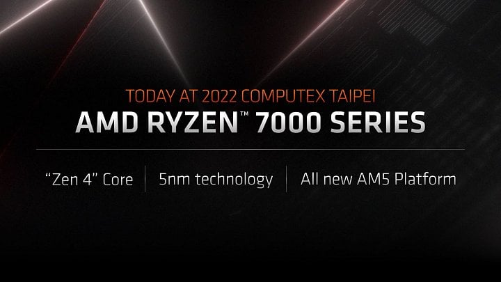 AMD odhaluje Ryzen 7000 na COmputexu 2022