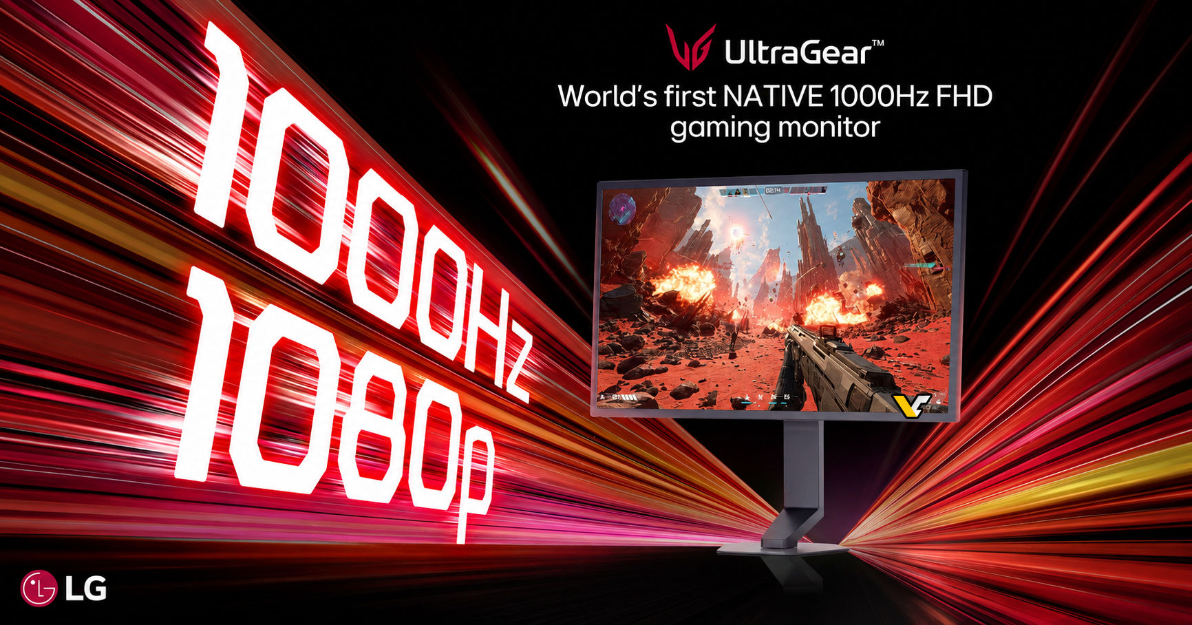 1000Hz herní monitor LG UltraGear 25G590B