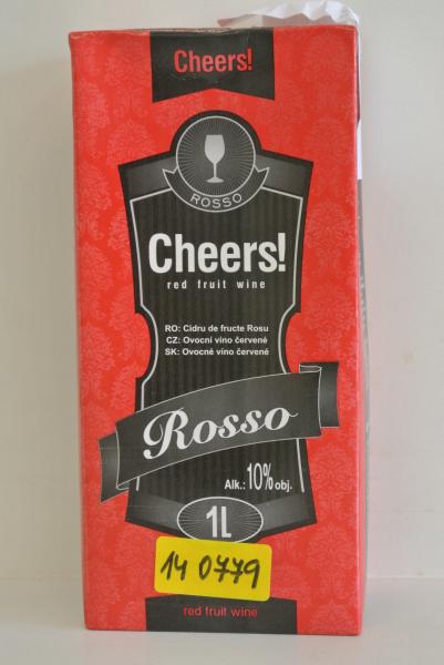 CHEERS!, ROSSO, OVOCNÉ VÍNO ČERVENÉ, ALK. 10% OBJ. Kategorie: Nejakostní potraviny. Nevyhovující parametr: patentní modř V (E 131). Výrobek obsahoval syntetické barvivo - patentní modř V, které nebylo uvedeno ve složení na obale. Kontrolovaná osoba nepředložila nabývací doklady (např. fakturu) k výrobku. DISTRIBUTOR PRO ČR: KING & PARTNERS s.r.o., Komárno, Slovensko. Země původu: Maďarsko. Místo kontroly: Bich Ngoc Pham, Praha