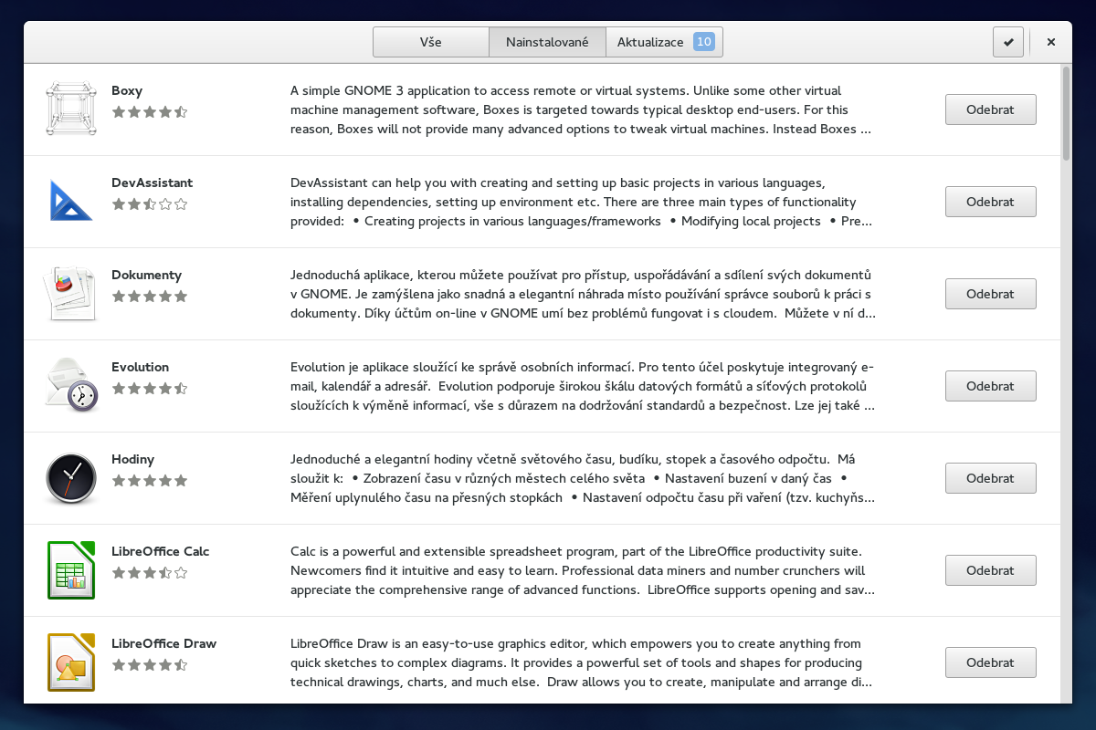 Fedora 21: GNOME Software