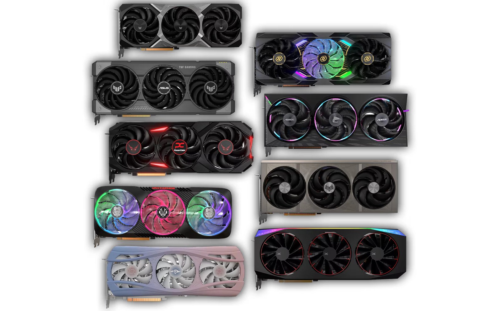 Grafiky Radeon RX 9070 a RX 9070 XT od různých výrobců