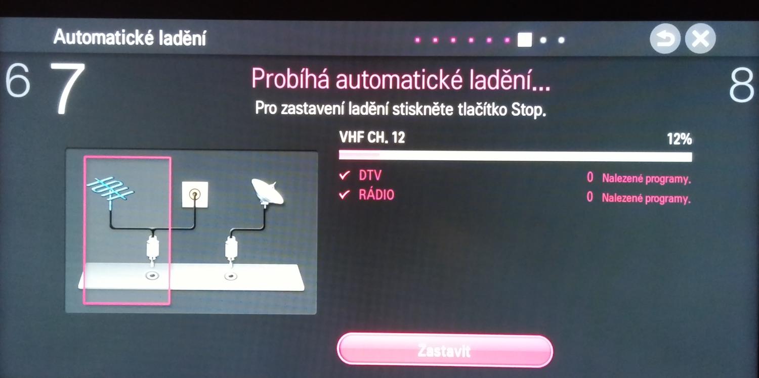 LG 32LF580V - instalace