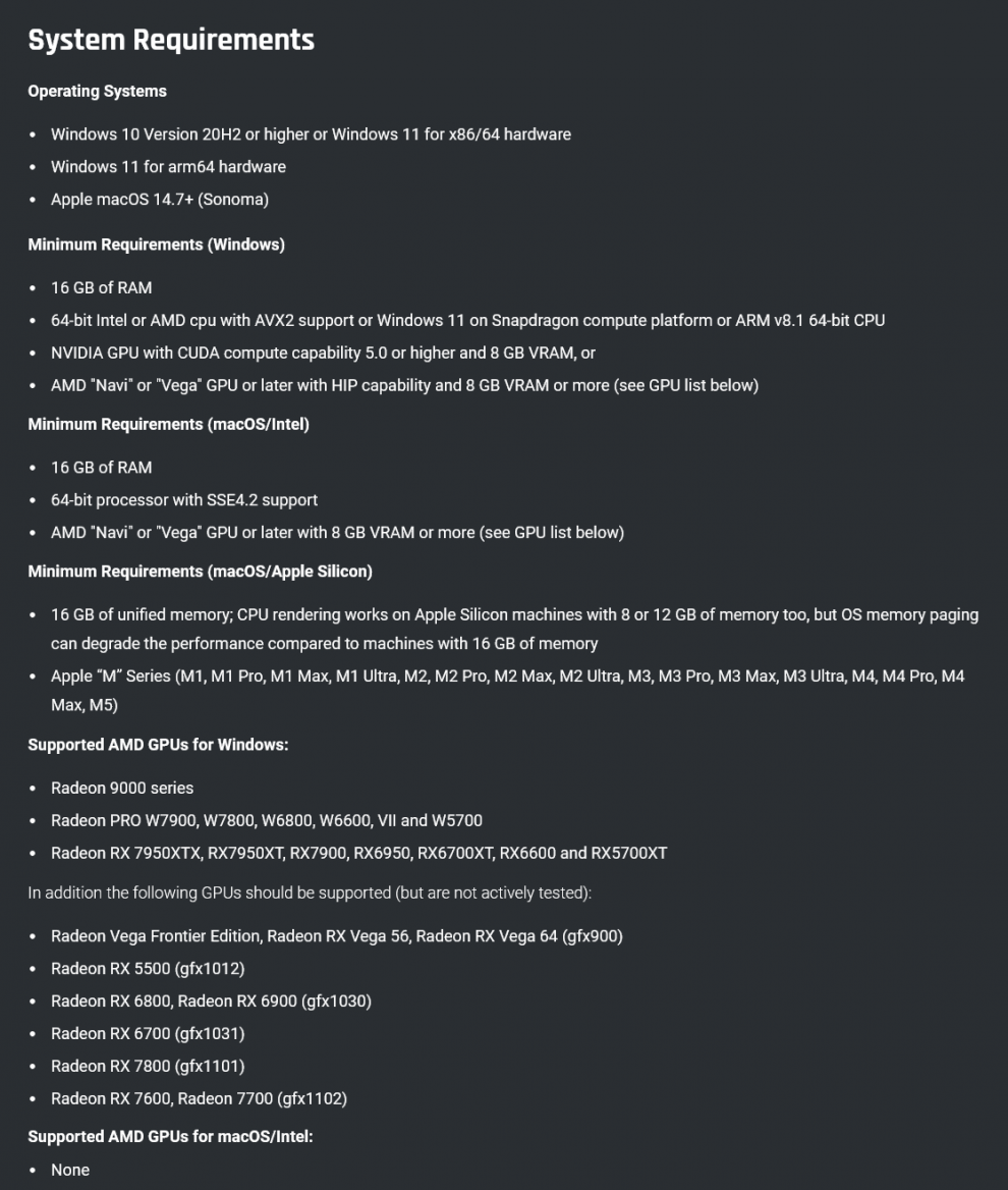 Požadavky Cinebench 2026