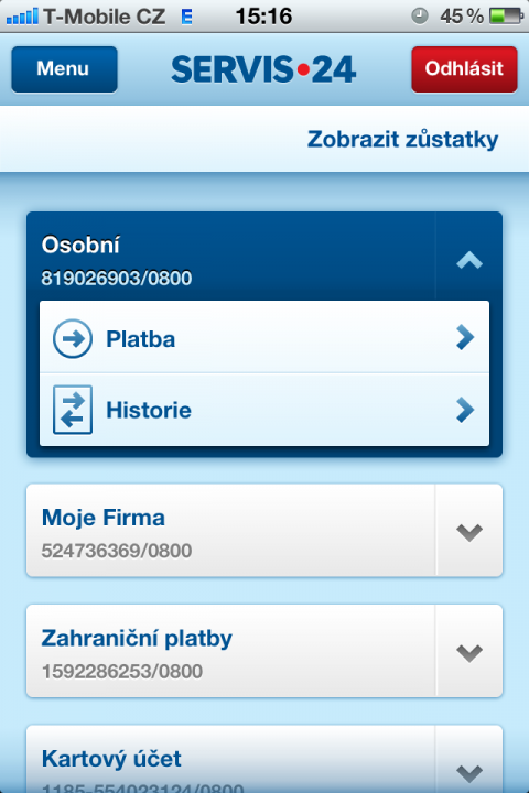 Servis 24 Mobilní banka - 8