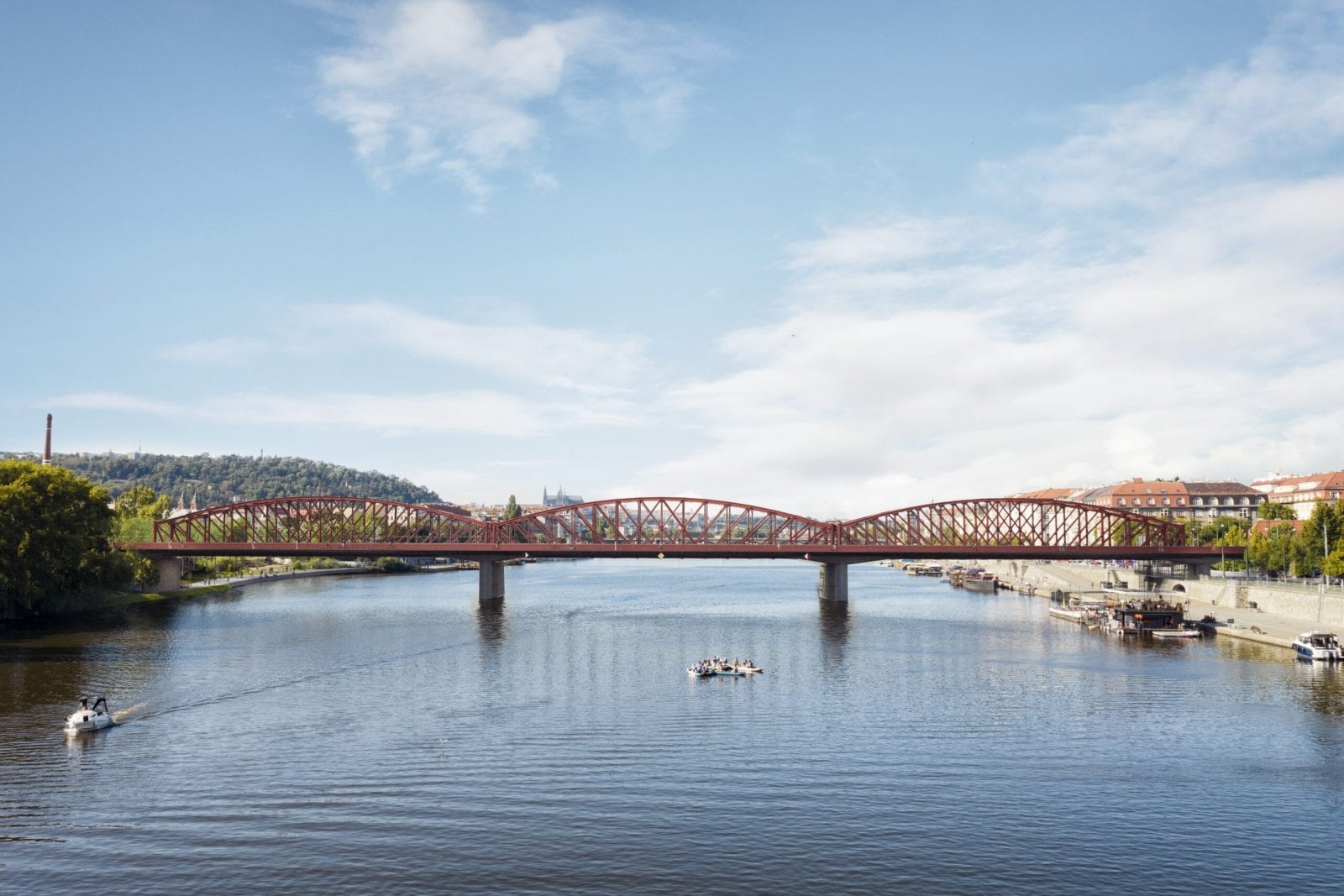 Vizualizace mostu pod Vyšehradem po rekonstrukci