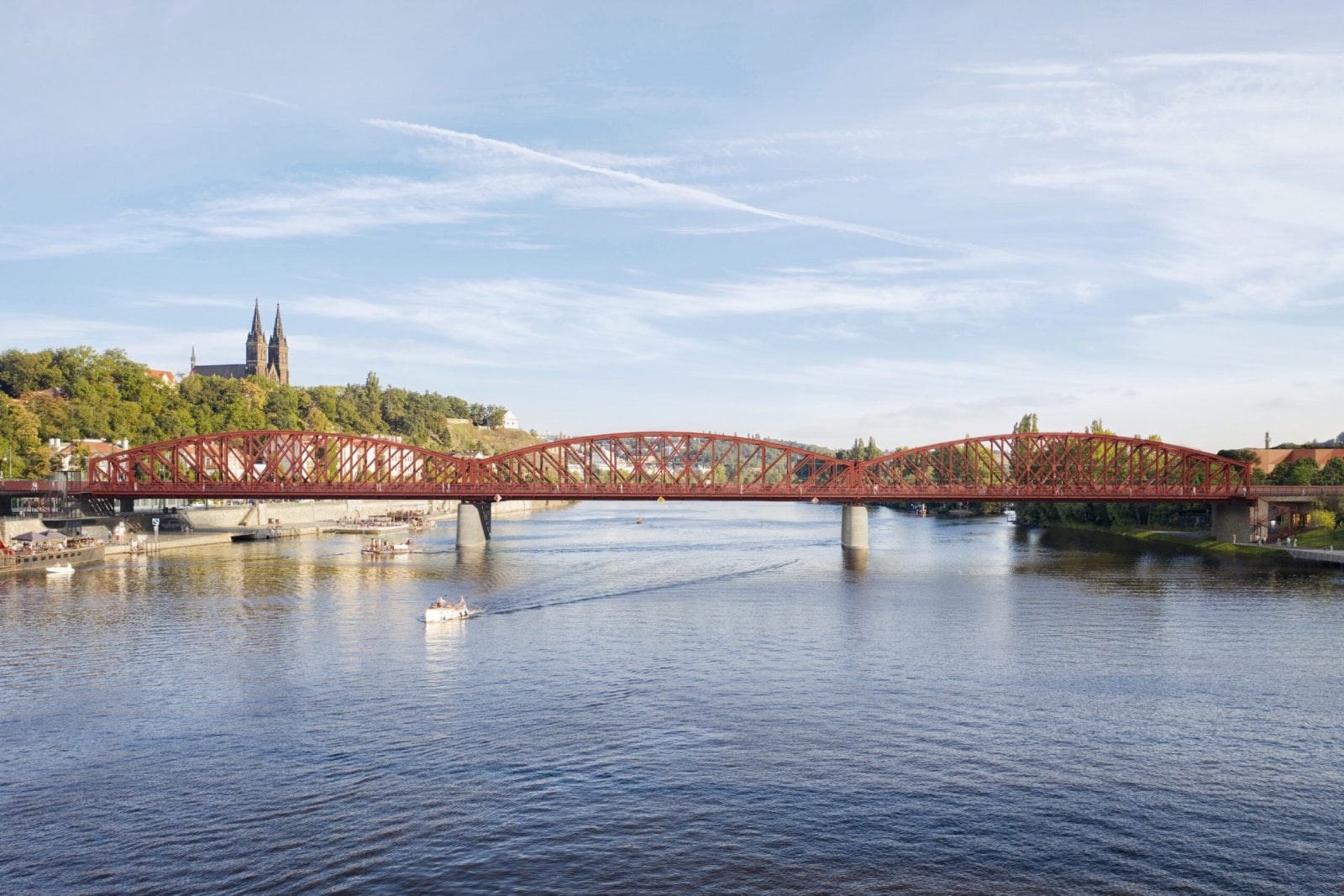 Vizualizace mostu pod Vyšehradem po rekonstrukci