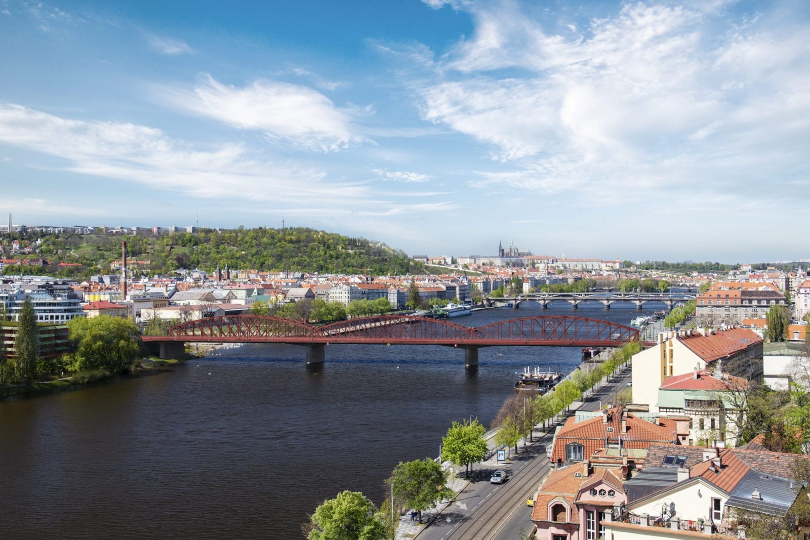 Vizualizace mostu pod Vyšehradem po rekonstrukci