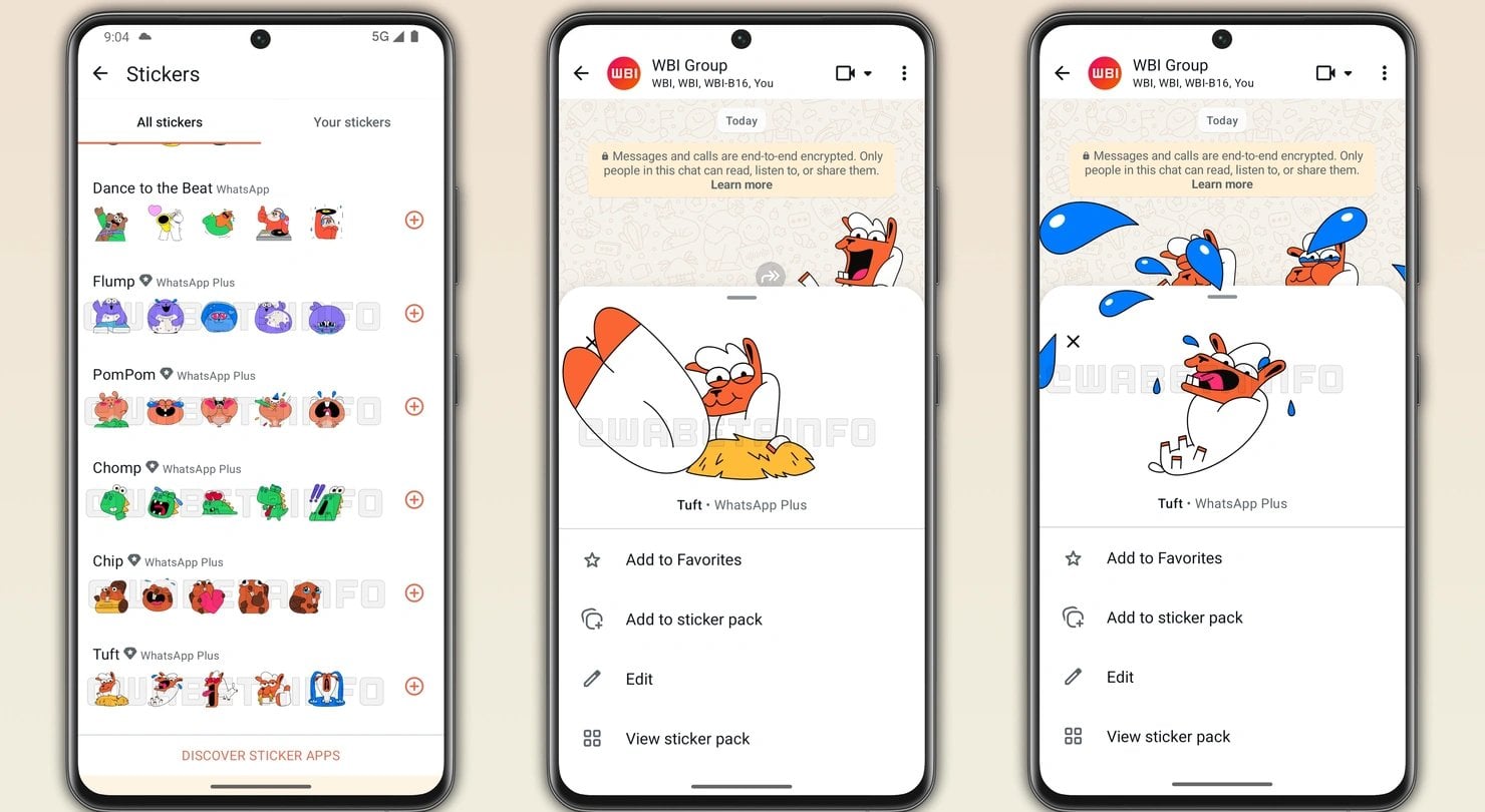 Nové samolepky ve WhatsAppu Plus
