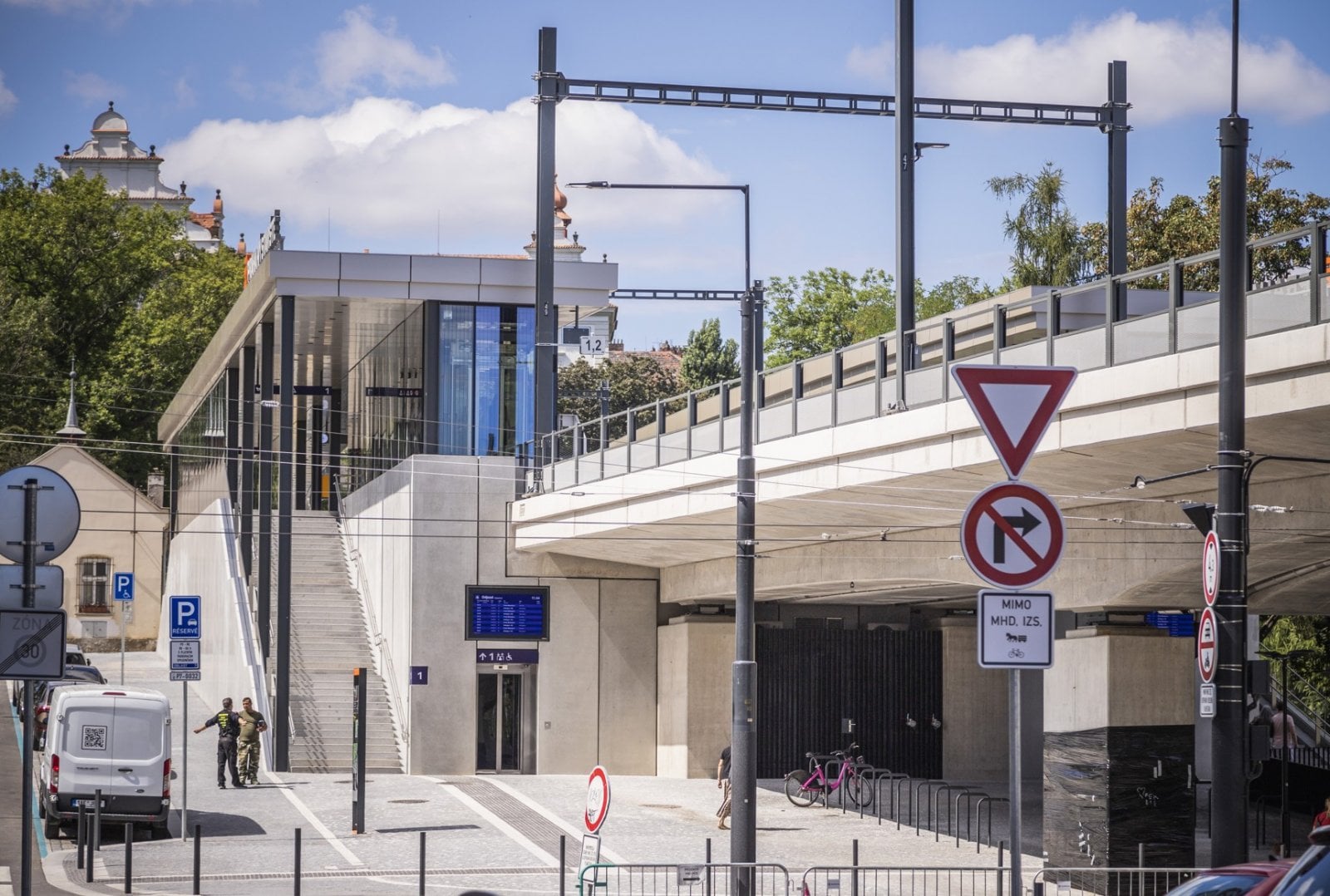 Nová zastávka Výstaviště v blízkosti Stromovky