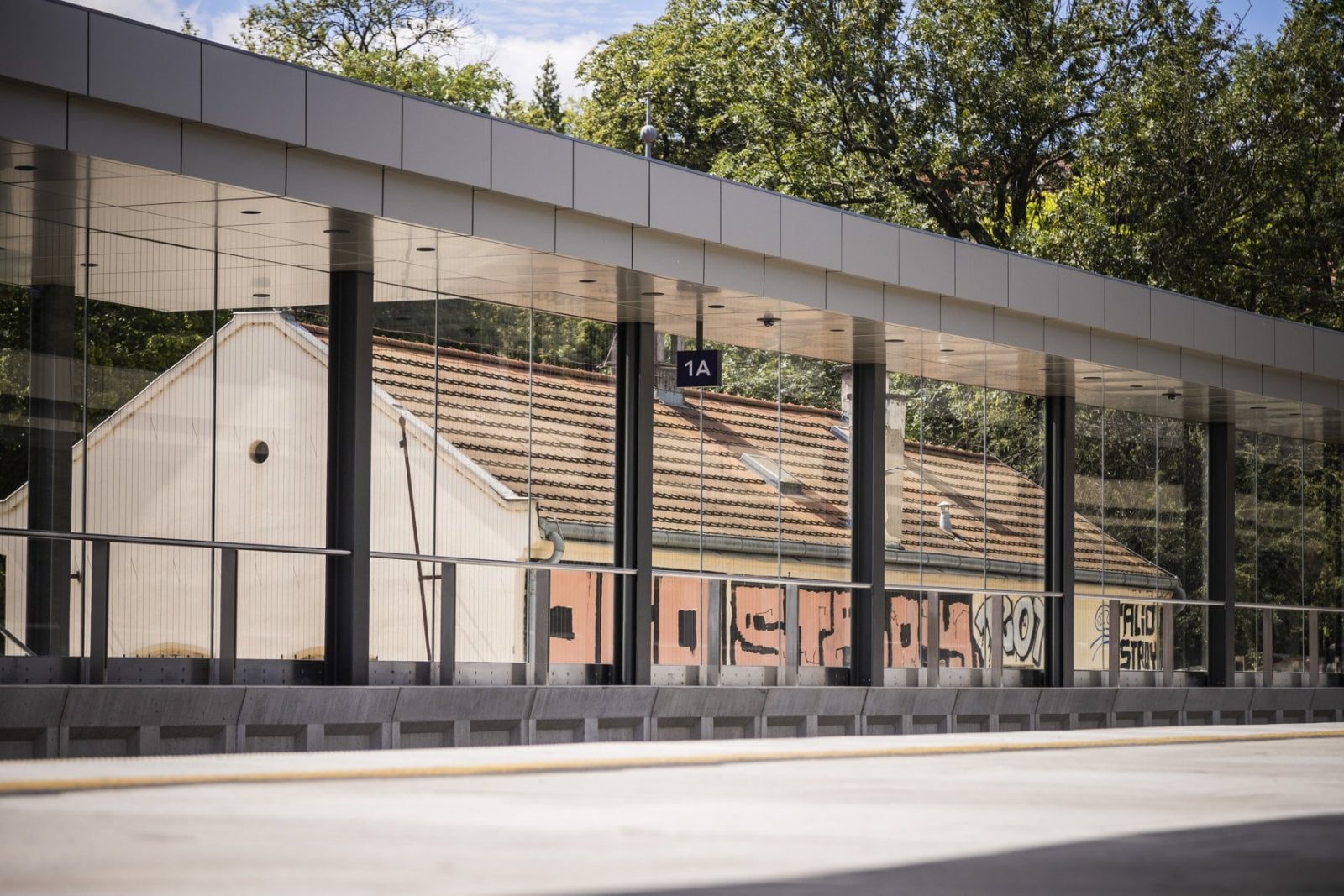 Nová zastávka Výstaviště v blízkosti Stromovky