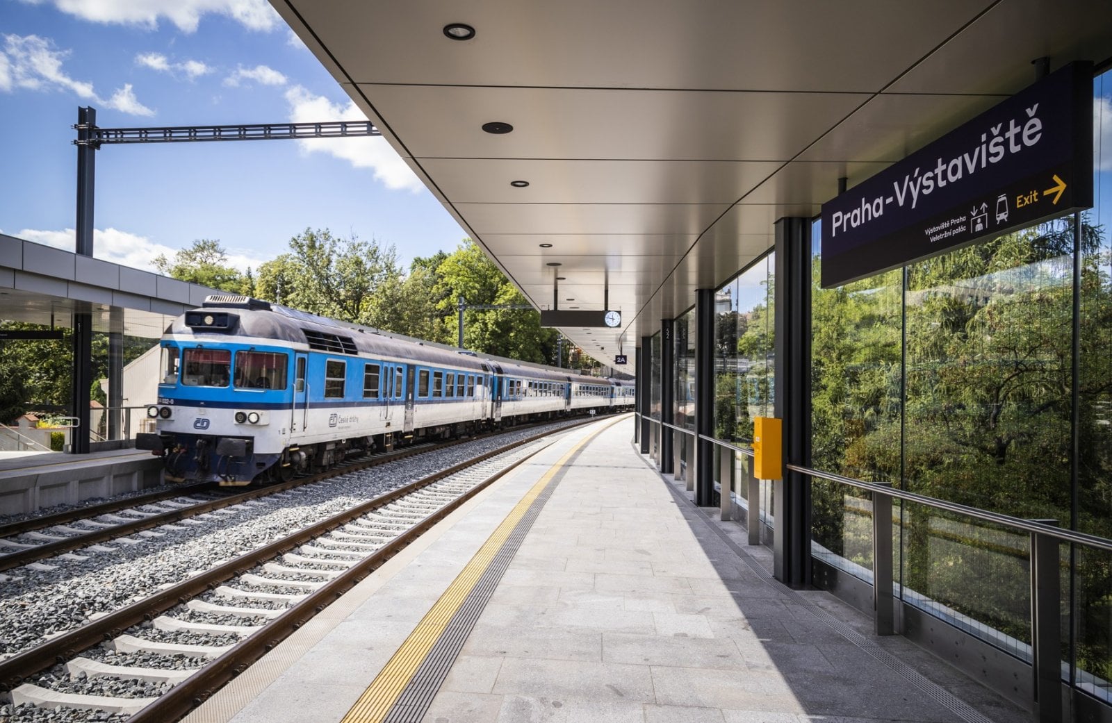 Nová zastávka Výstaviště v blízkosti Stromovky