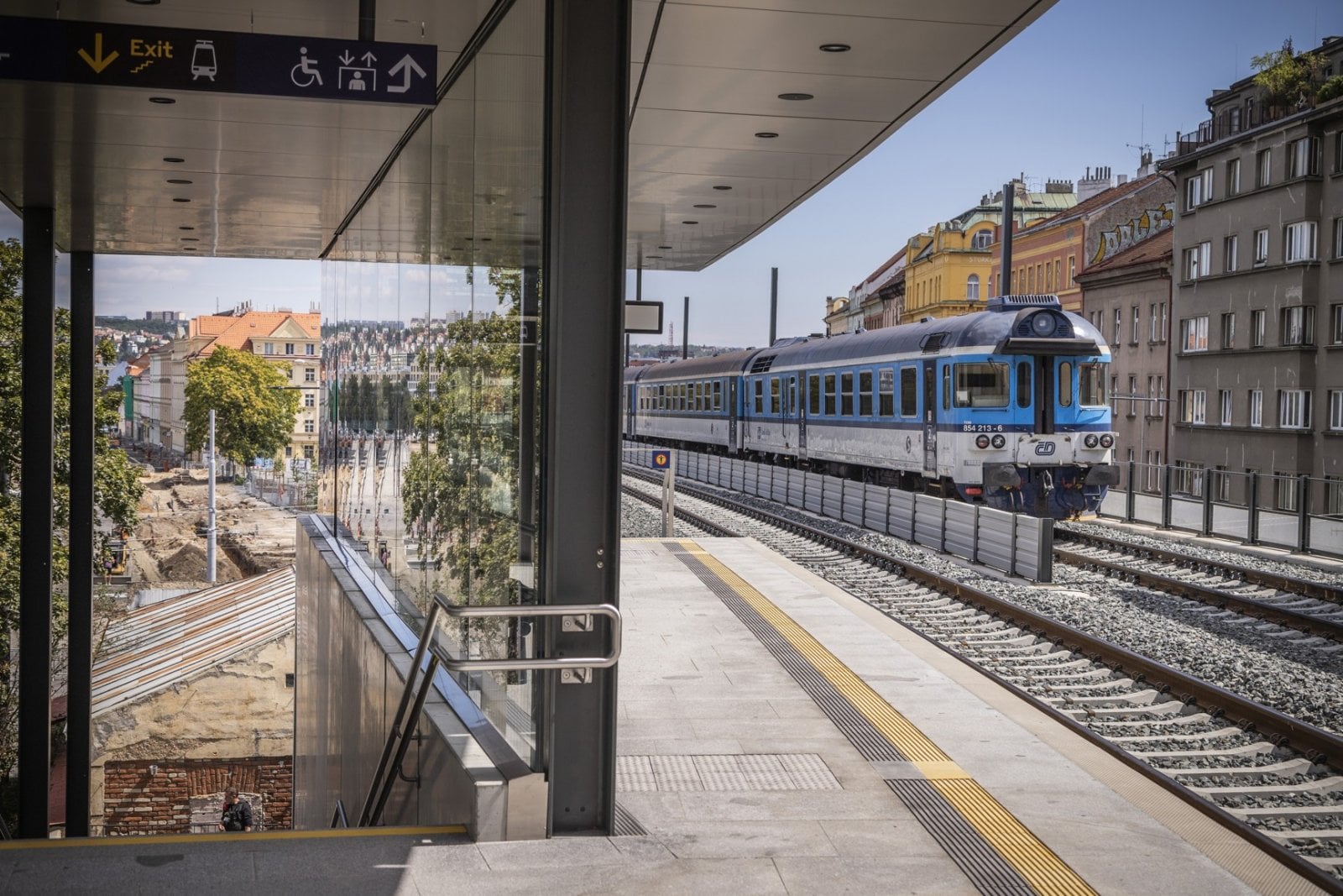 Nová zastávka Výstaviště v blízkosti Stromovky