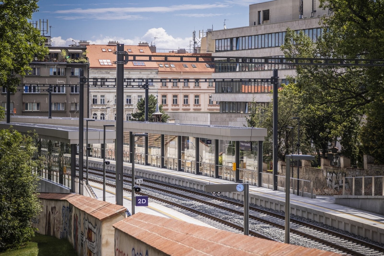 Nová zastávka Výstaviště v blízkosti Stromovky