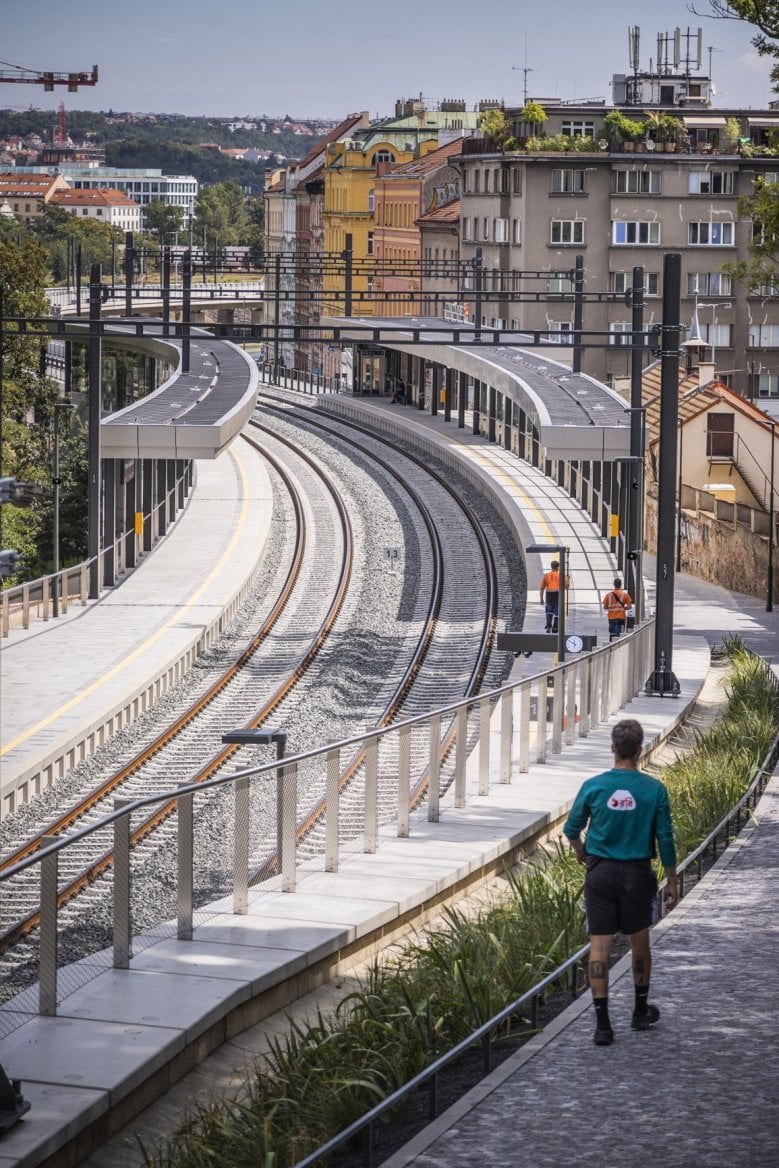 Nová zastávka Výstaviště v blízkosti Stromovky