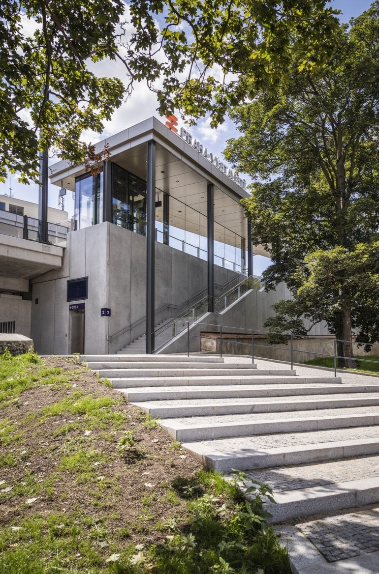 Nová zastávka Výstaviště v blízkosti Stromovky