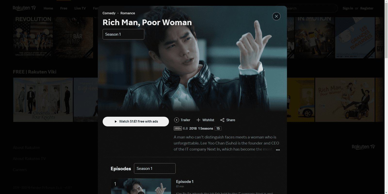 Bezplatná sekce Rakuten Viki