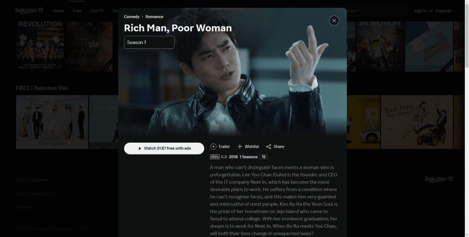 Bezplatná sekce Rakuten Viki