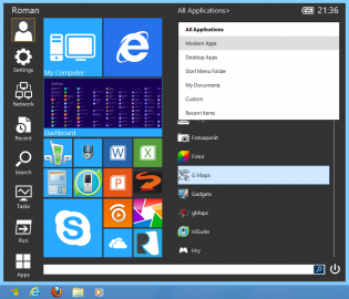 Za pozornost jistě stojí i kvalitní náhrada za nabídku Start - aplikace Start Menu Reviver