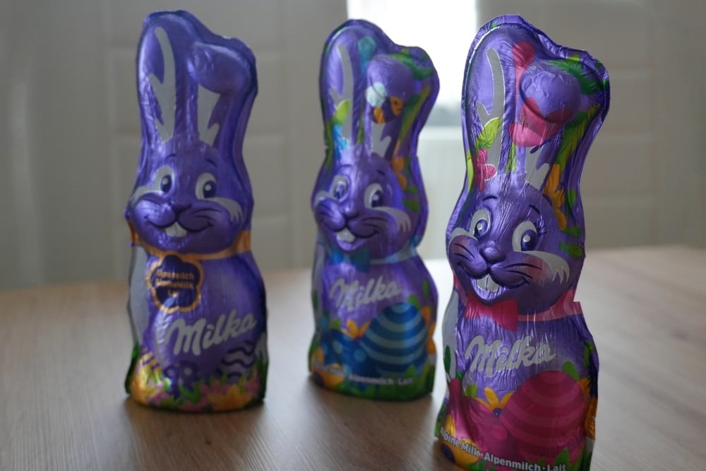 Čokoládoví zajíci od Milky