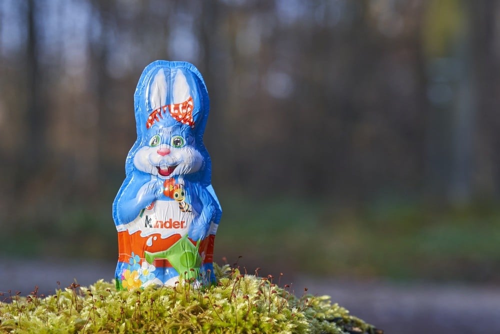 Čokoládový zajíc od Kinder