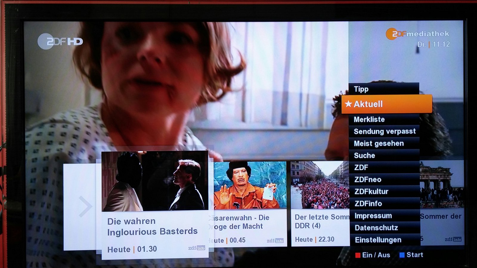 Hybridní vysílání německé veřejnoprávní televize ZDF