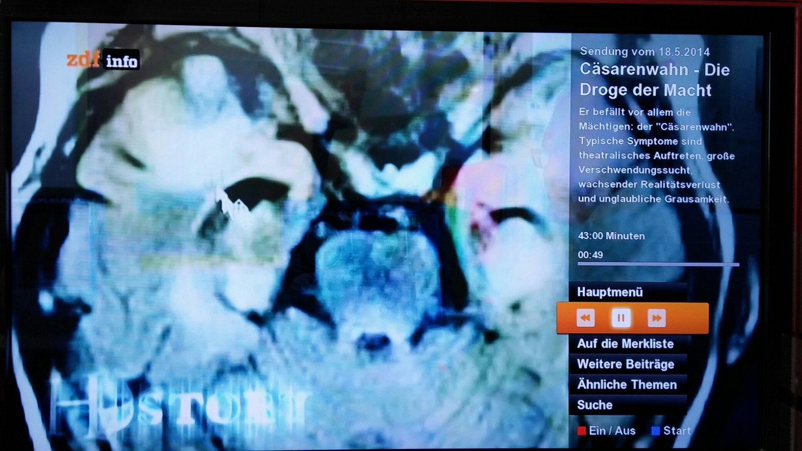 Hybridní vysílání německé veřejnoprávní televize ZDF