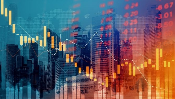 investice, investování, graf, trhy, burza, akcie, růst, pokles