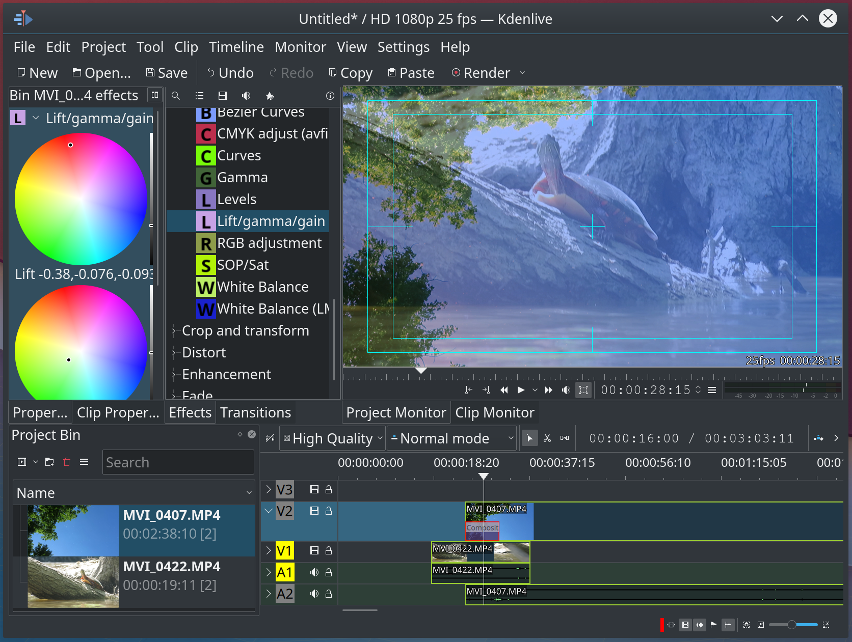 Kdenlive 18.08 Beta7
