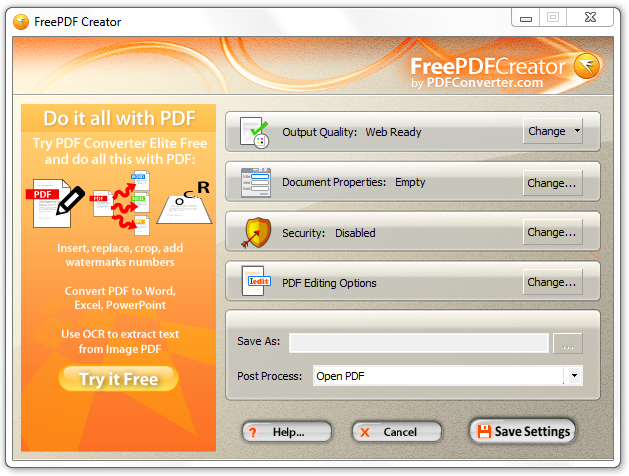 <p>FreePDF Creator - vytvoření pdf pomocí virtuální tiskárny</p>