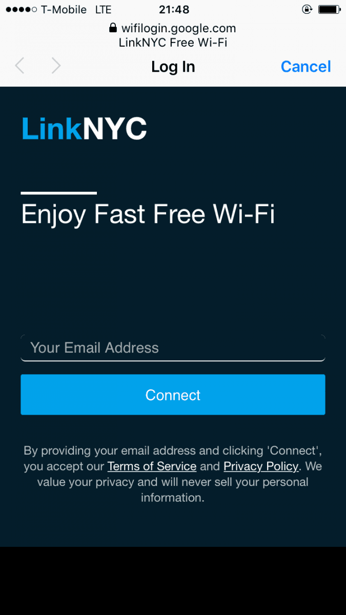LinkNYC, rychlá Wi-Fi zdarma místo telefonních budek