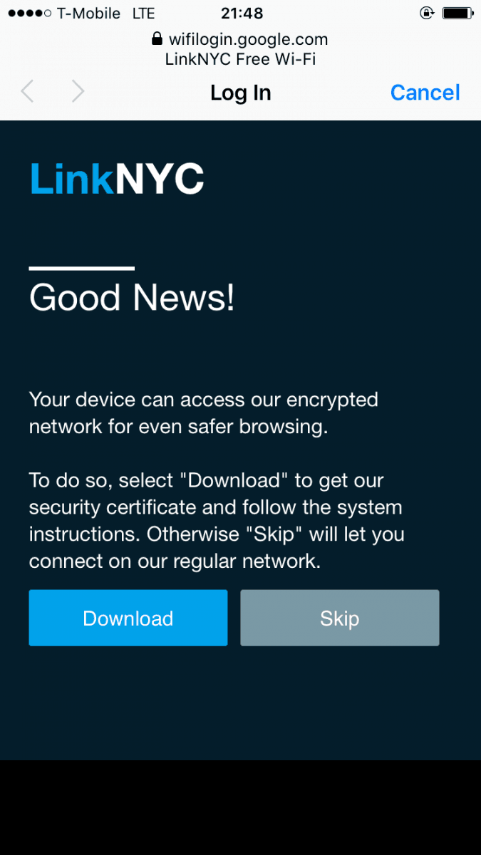 LinkNYC, rychlá Wi-Fi zdarma místo telefonních budek