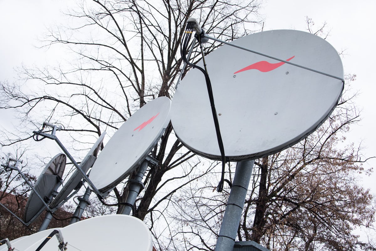 Technické zázemí pražské centrály UPC