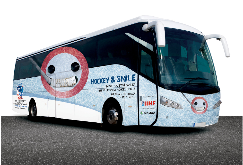 Vizuály a kampaň pro MS v hokeji 2015 Praha a Ostrava
